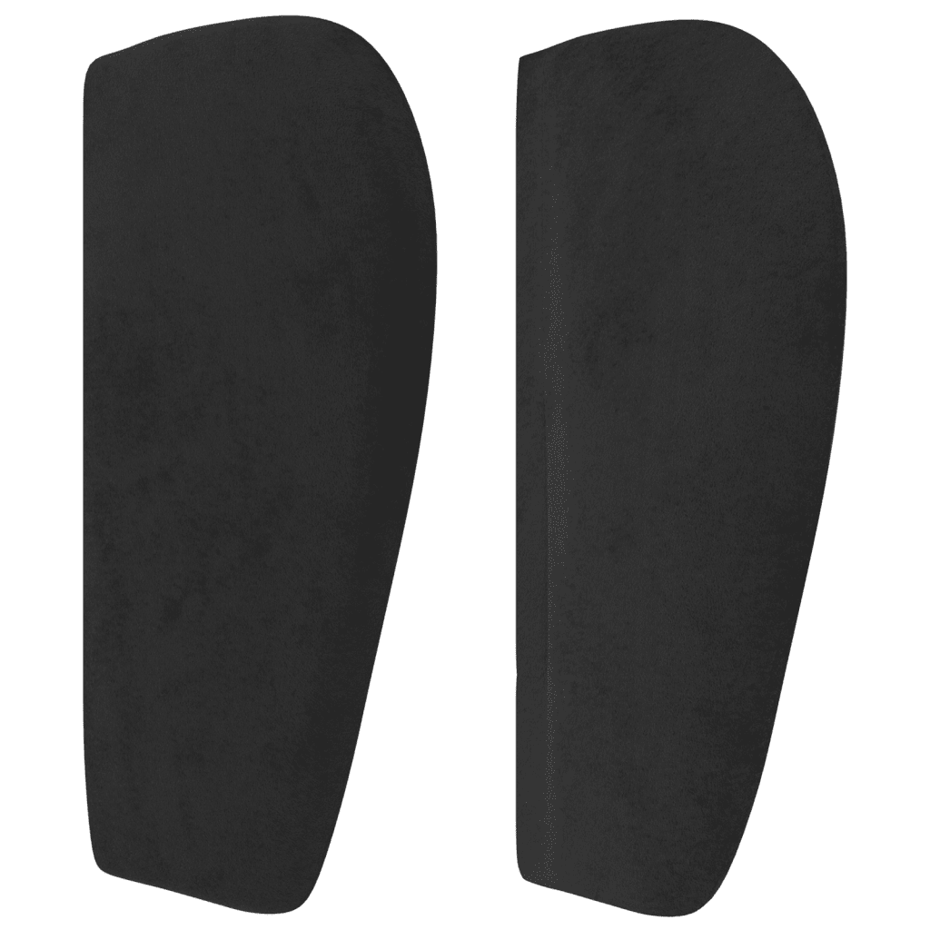vidaXL Lova su spyruoklėmis ir čiužiniu, juoda, 200x200 cm, aksomas