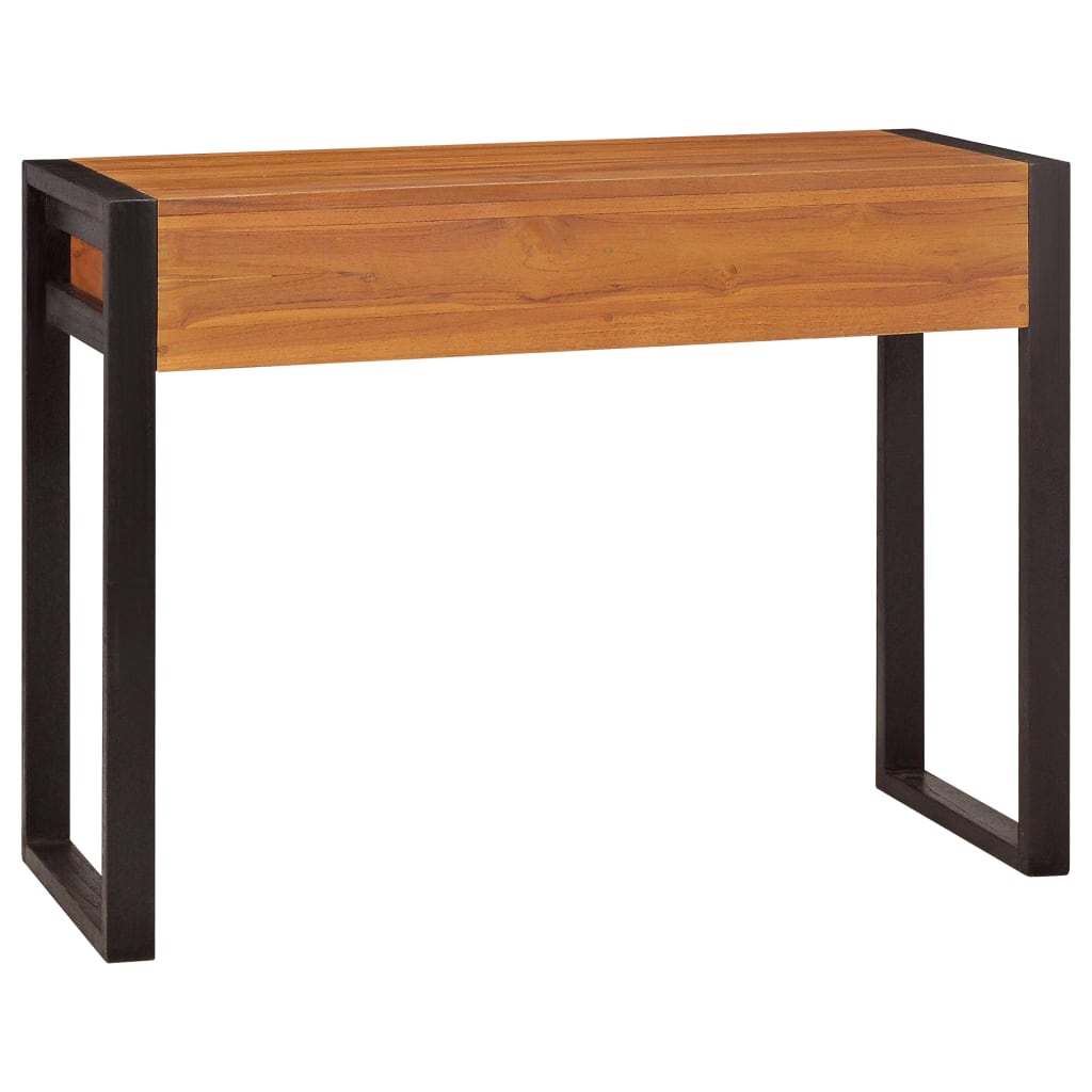 vidaXL Rašomasis stalas su 2 stalčiais, 100x40x75cm, tikmedis