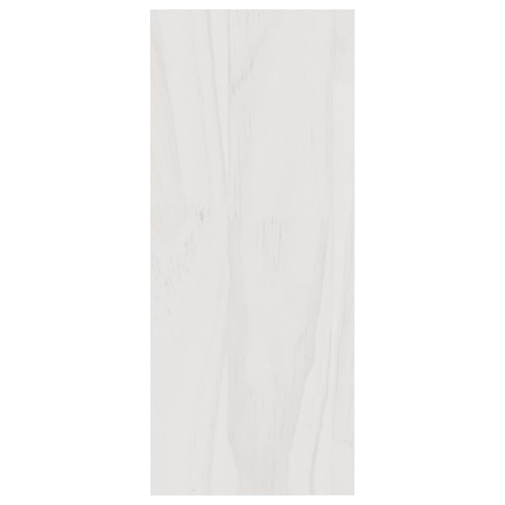 vidaXL Spintelė knygoms, balta, 40x30x71,5cm, pušies medienos masyvas