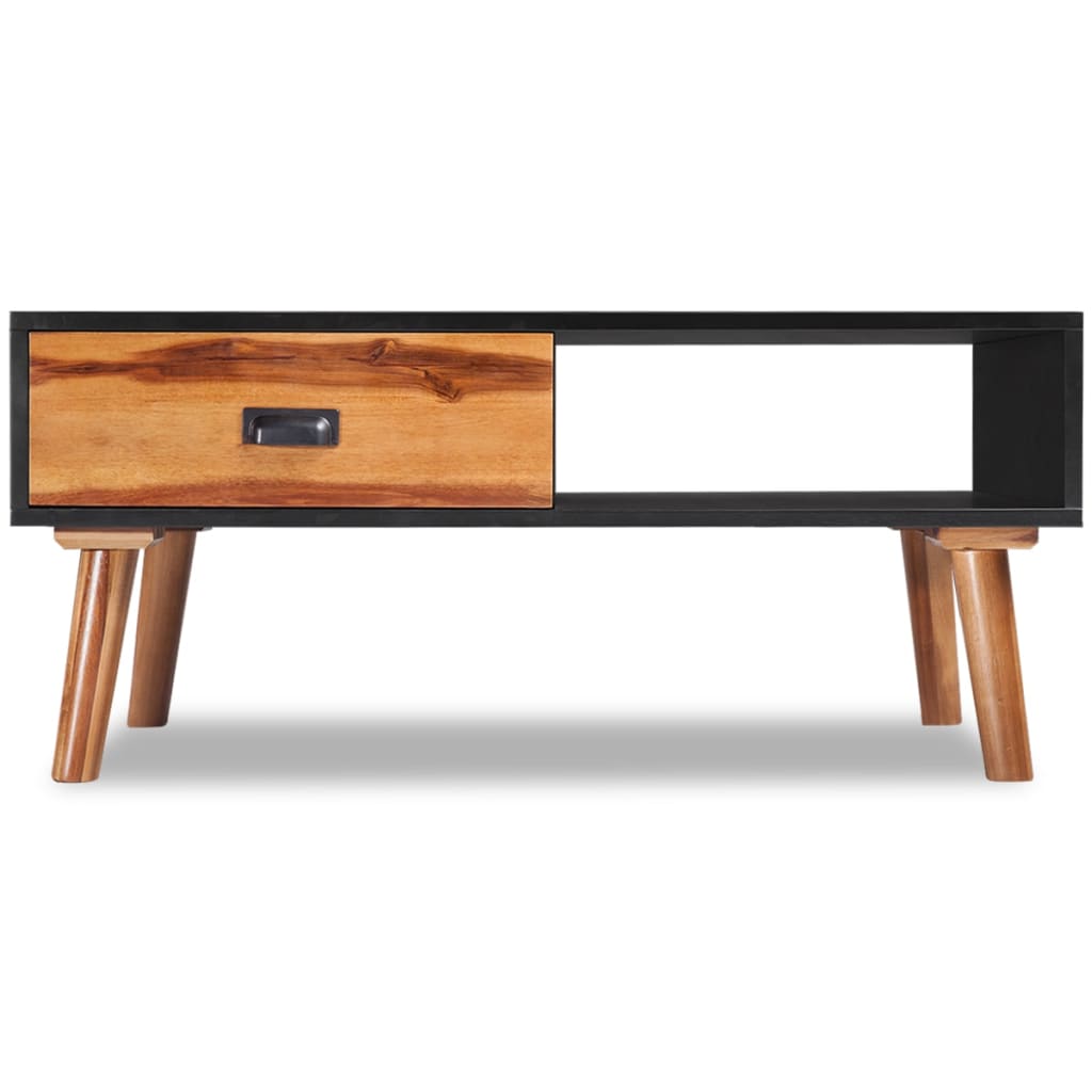 vidaXL Kavos staliukas, 90x50x40 cm, akacijos mediena