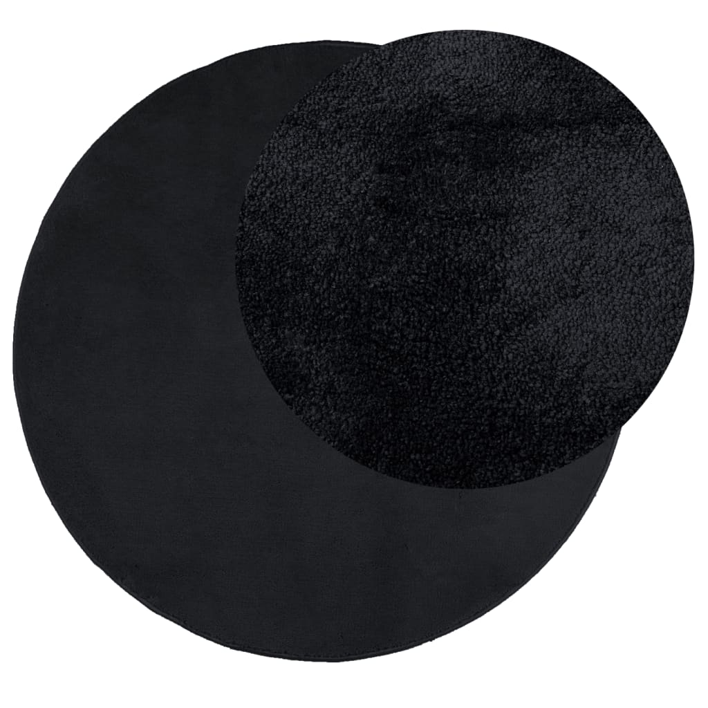 vidaXL Kilimas OVIEDO, juodos spalvos, 100cm, trumpi šereliai