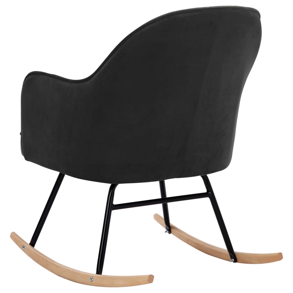 VidaXL Supama kėdė, tamsiai pilkos spalvos, aksomas
