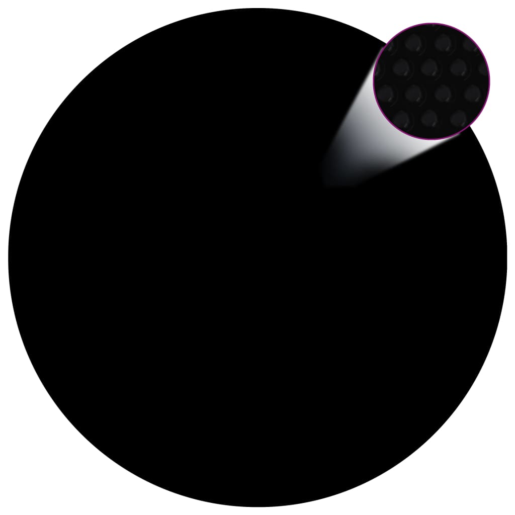 vidaXL Saulę sugerianti baseino plėvelė, juoda/mėlyna, 455cm, PE