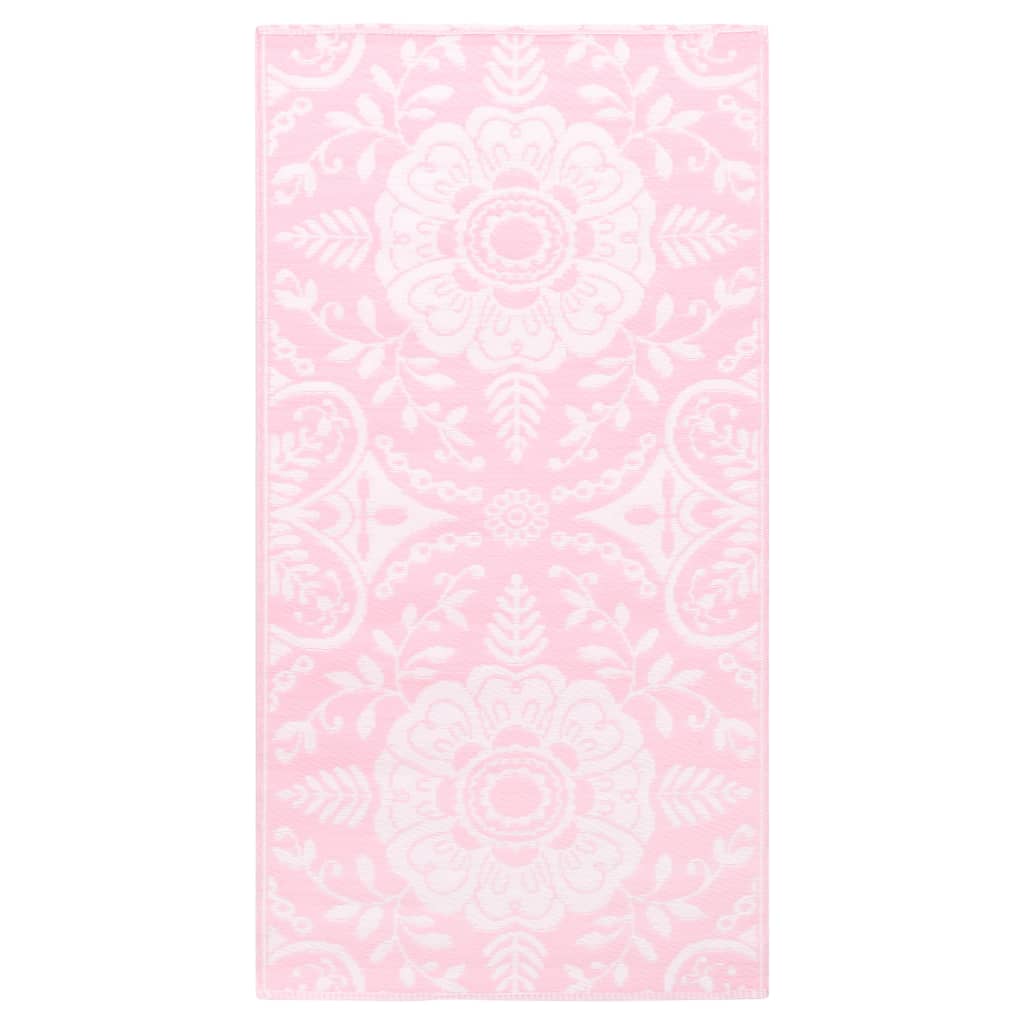 vidaXL Lauko kilimas, rožinės spalvos, 120x180cm, PP