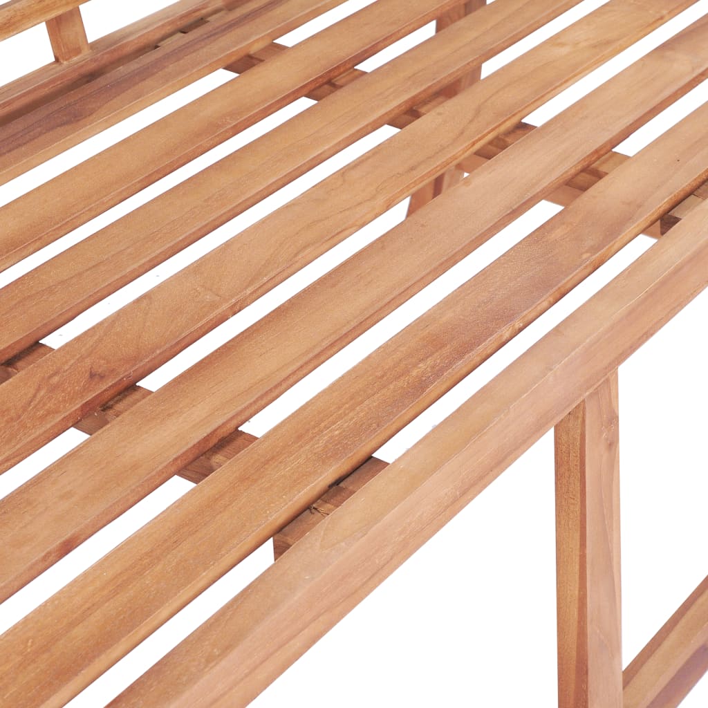 vidaXL Sodo suoliukas, 136x63x102cm, tikmedžio medienos masyvas