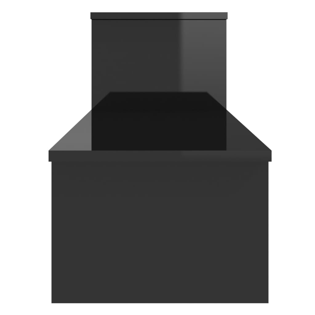 vidaXL Televizoriaus spintelė, juoda, 180x30x43cm, MDP, ypač blizgi