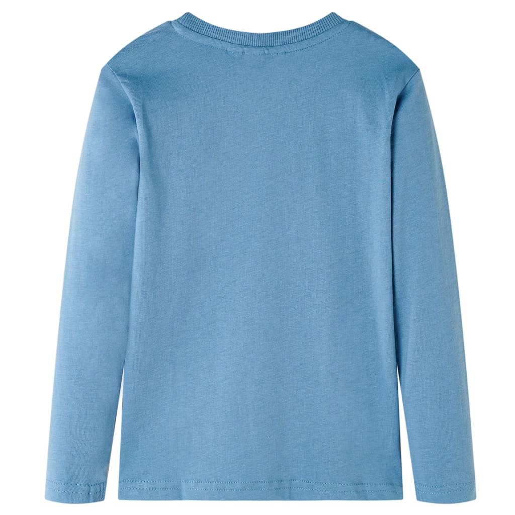 Vaikiški marškinėliai ilgomis rankovėmis, mėlyni, 92 dydžio