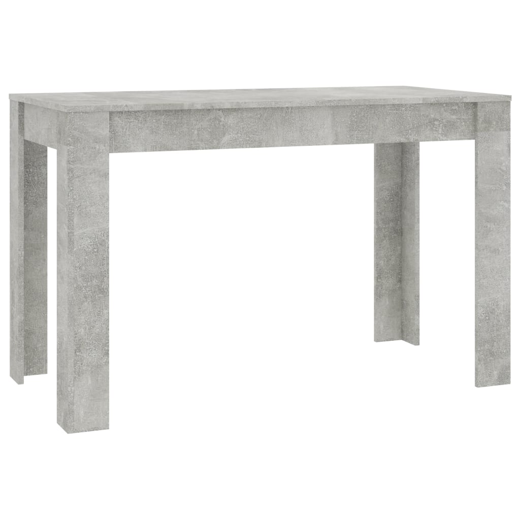 vidaXL Valgomojo stalas, betono pilkas, 120x60x76cm, apdirbta mediena