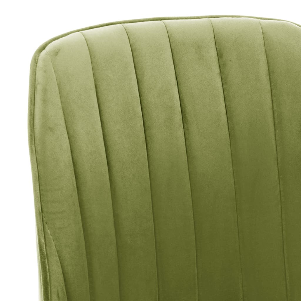 vidaXL Pasukama biuro kėdė, šviesiai žalios spalvos, aksomas (330770)