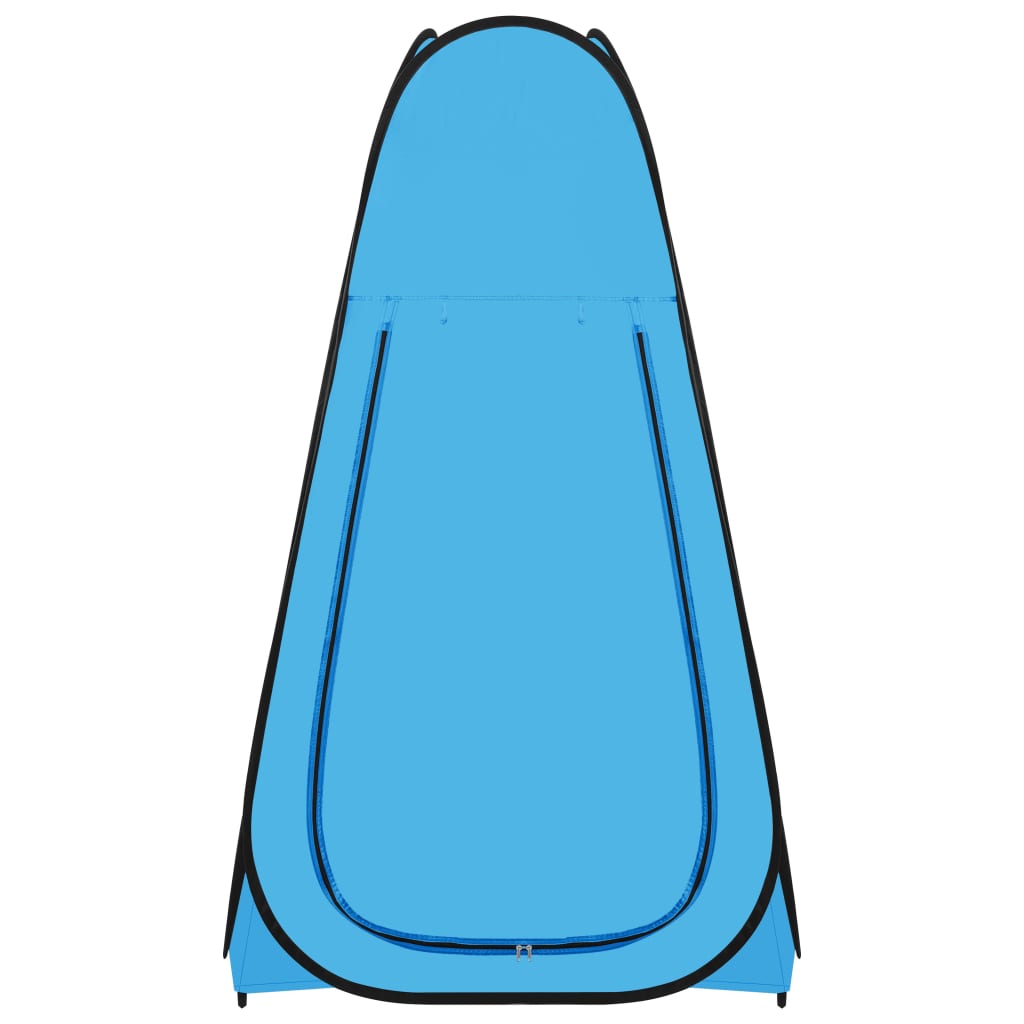 vidaXL Išskleidžiama dušo palapinė, mėlynos spalvos
