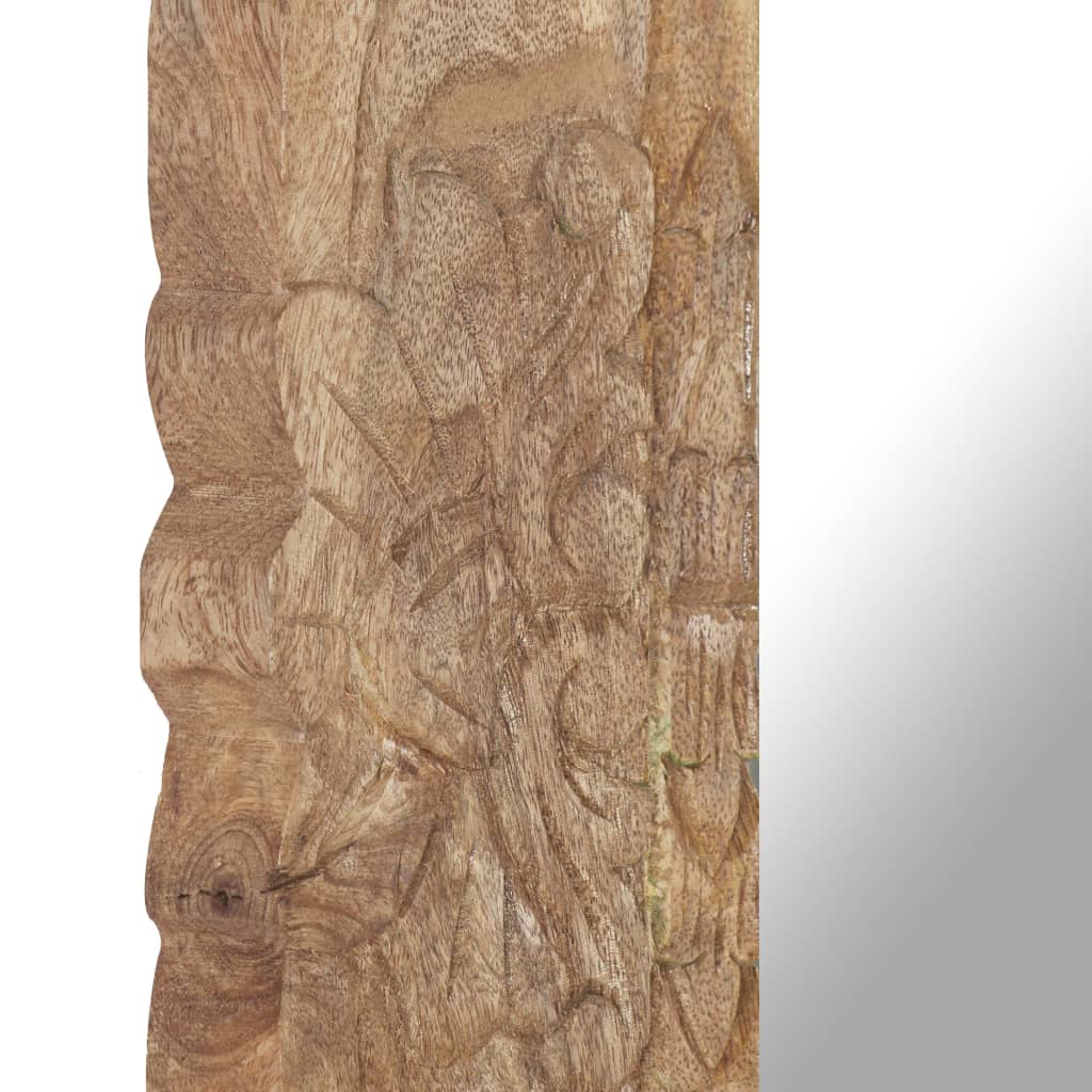 vidaXL Veidrodis, 50x50cm, mango medienos masyvas