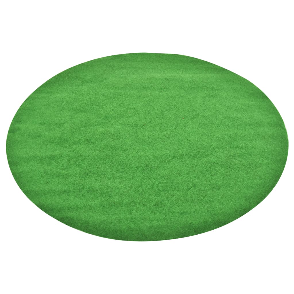vidaXL Dirbtinė žolė su smeigtukais, žalia, 95cm skersmens, apskrita