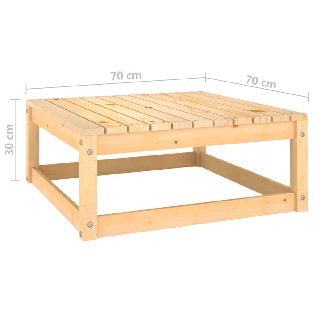 vidaXL Sodo poilsio baldų komplektas, 3 dalių, pušies medienos masyvas
