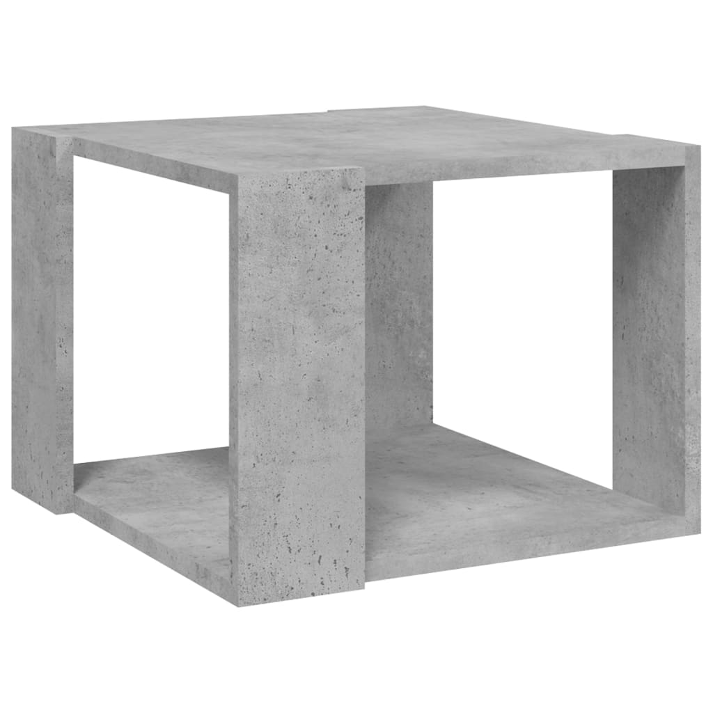 vidaXL Kavos staliukas, betono pilkas, 40x40x30cm, apdirbta mediena