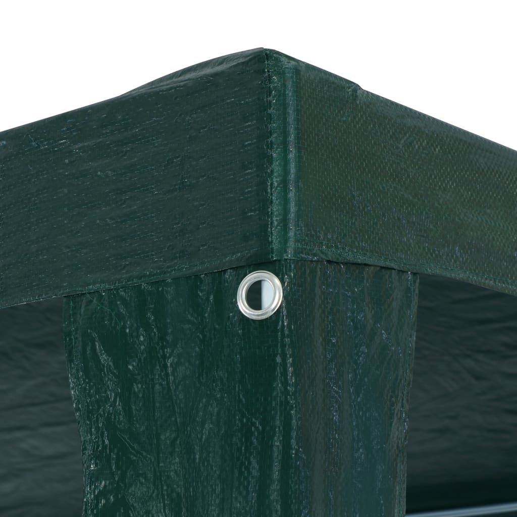 vidaXL Proginė palapinė, žalia, 3x6m, PE