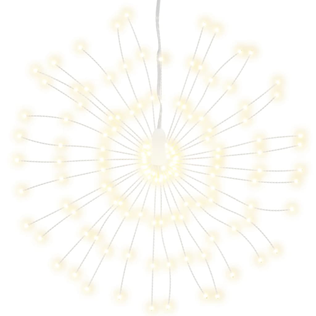 vidaXL Kalėdinis šviestuvas fejerverkas, 140 šiltų baltų LED, 17cm