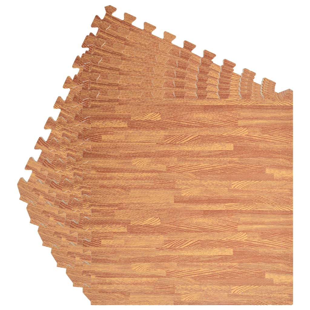 vidaXL Kilimėliai, 6vnt., EVA putos, 2,16m², su medienos raštais
