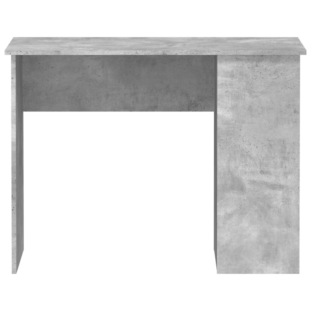 vidaXL Rašomasis stalas, betono pilkas, 100x55x75cm, apdirbta mediena