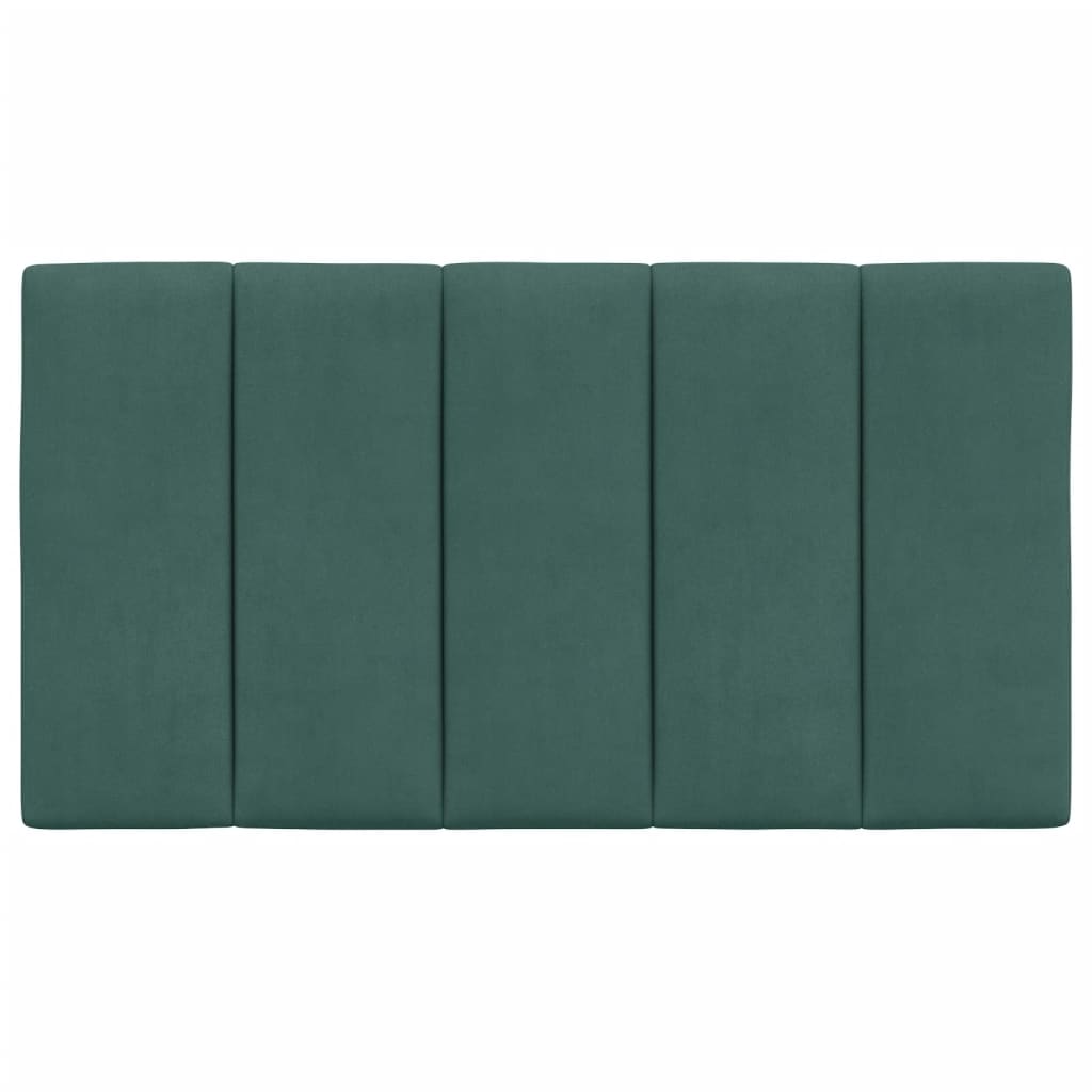 vidaXL Galvūgalio pagalvėlė, tamsiai žalios spalvos, 80cm, aksomas