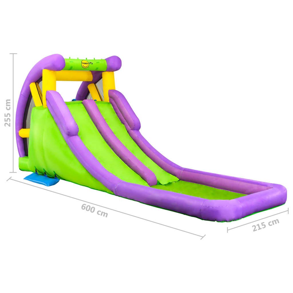 Happy Hop Pripučiama vandens čiuožykla su baseinu, 600x215x255cm, PVC