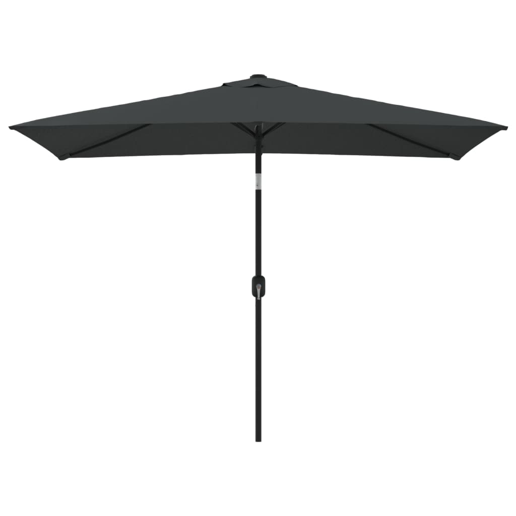vidaXL Lauko skėtis su metaliniu stulpu, antracito sp., 300x200cm