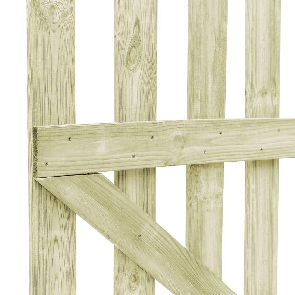 vidaXL Sodo vartai, 2vnt., 150x100cm, impregnuota pušies mediena