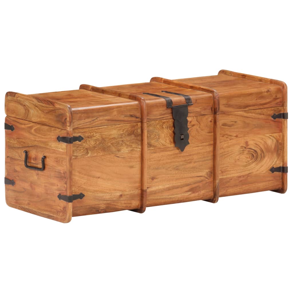 vidaXL Skrynia-daiktadėžė, 90x40x40cm, akacijos medienos masyvas