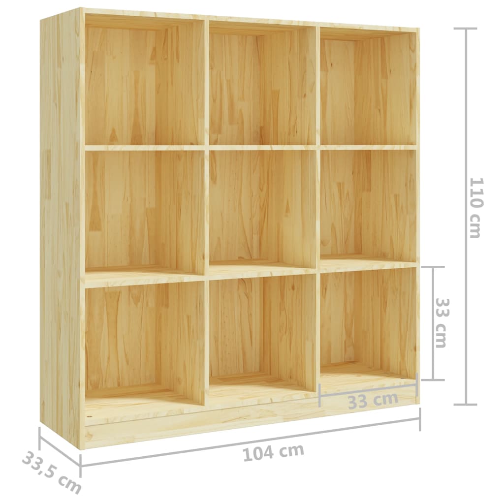 vidaXL Spintelė knygoms/kambario pertvara, 104x33,5x110cm, pušis