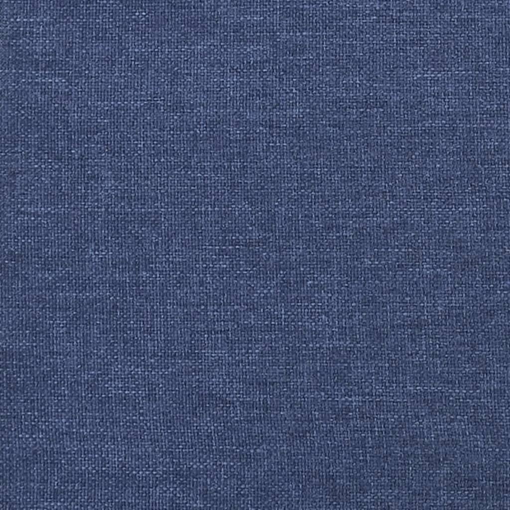 vidaXL Lovos rėmas su spyruoklėmis, mėlynas, 160x200 cm, audinys