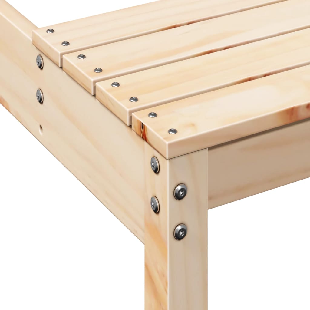 vidaXL Iškylų stalas, 110x134x75cm, pušies medienos masyvas