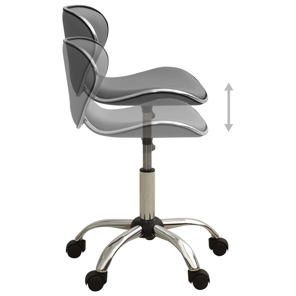 vidaXL Spa salono kėdė, pilkos spalvos, dirbtinė oda