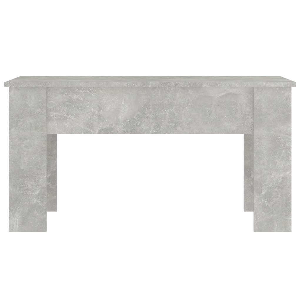 vidaXL Kavos staliukas, betono pilkas, 101x49x52cm, apdirbta mediena