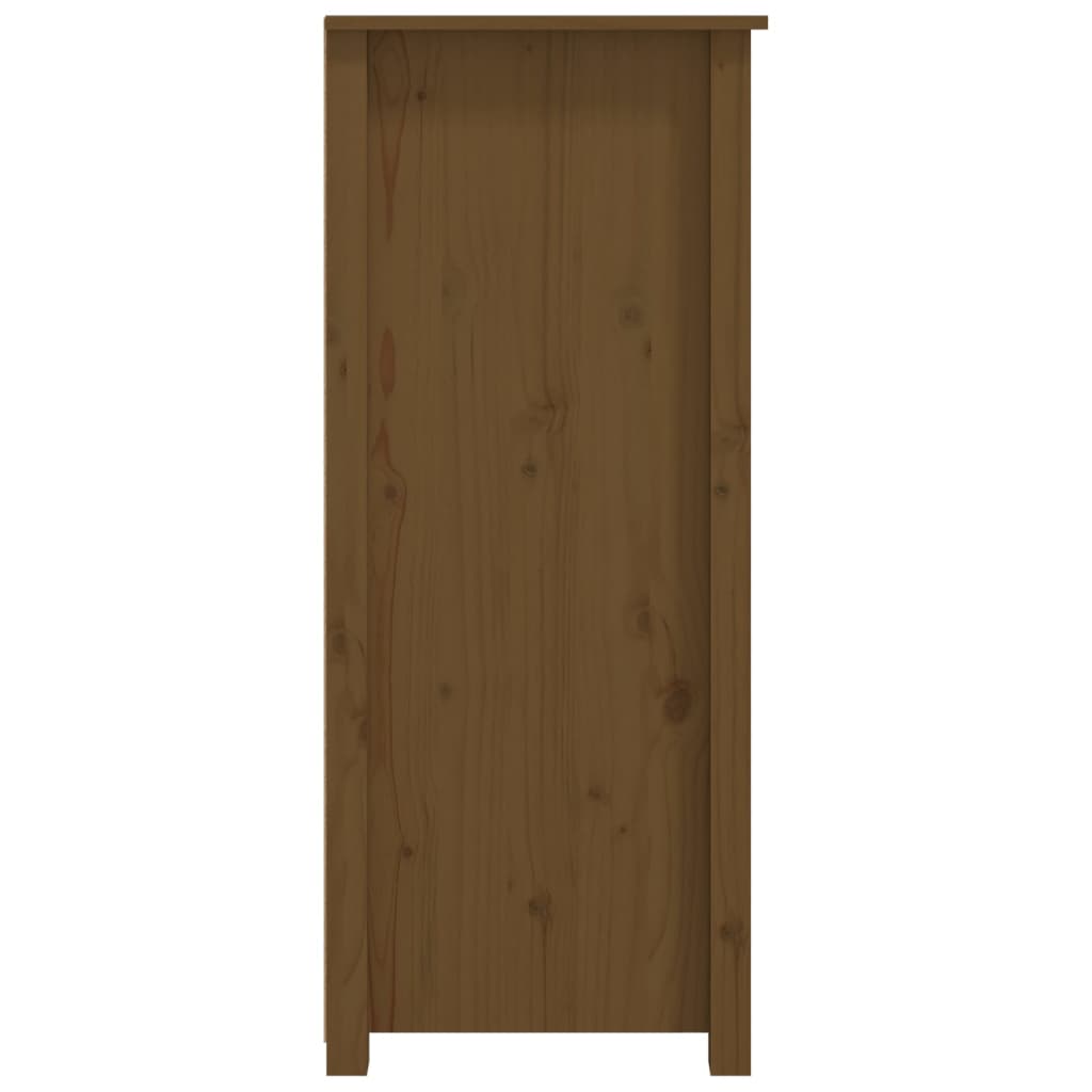vidaXL Šoninė spintelė, medaus ruda, 83x41,5x100cm, pušies masyvas