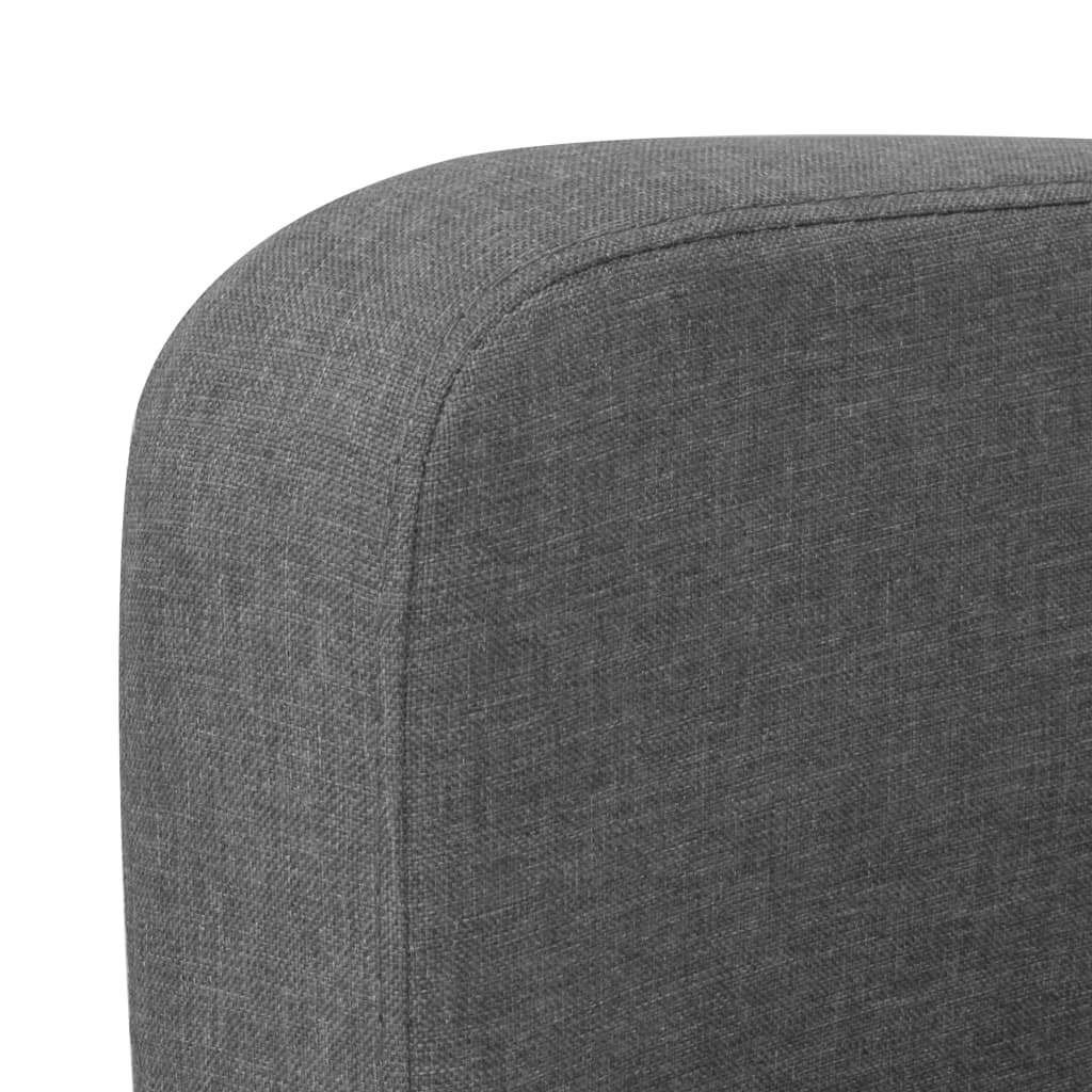 vidaXL Trivietė sofa, 180x65x76, tamsiai pilka