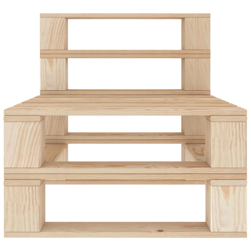 vidaXL Sodo poilsio baldų komplektas iš palečių, 6 dalių, mediena
