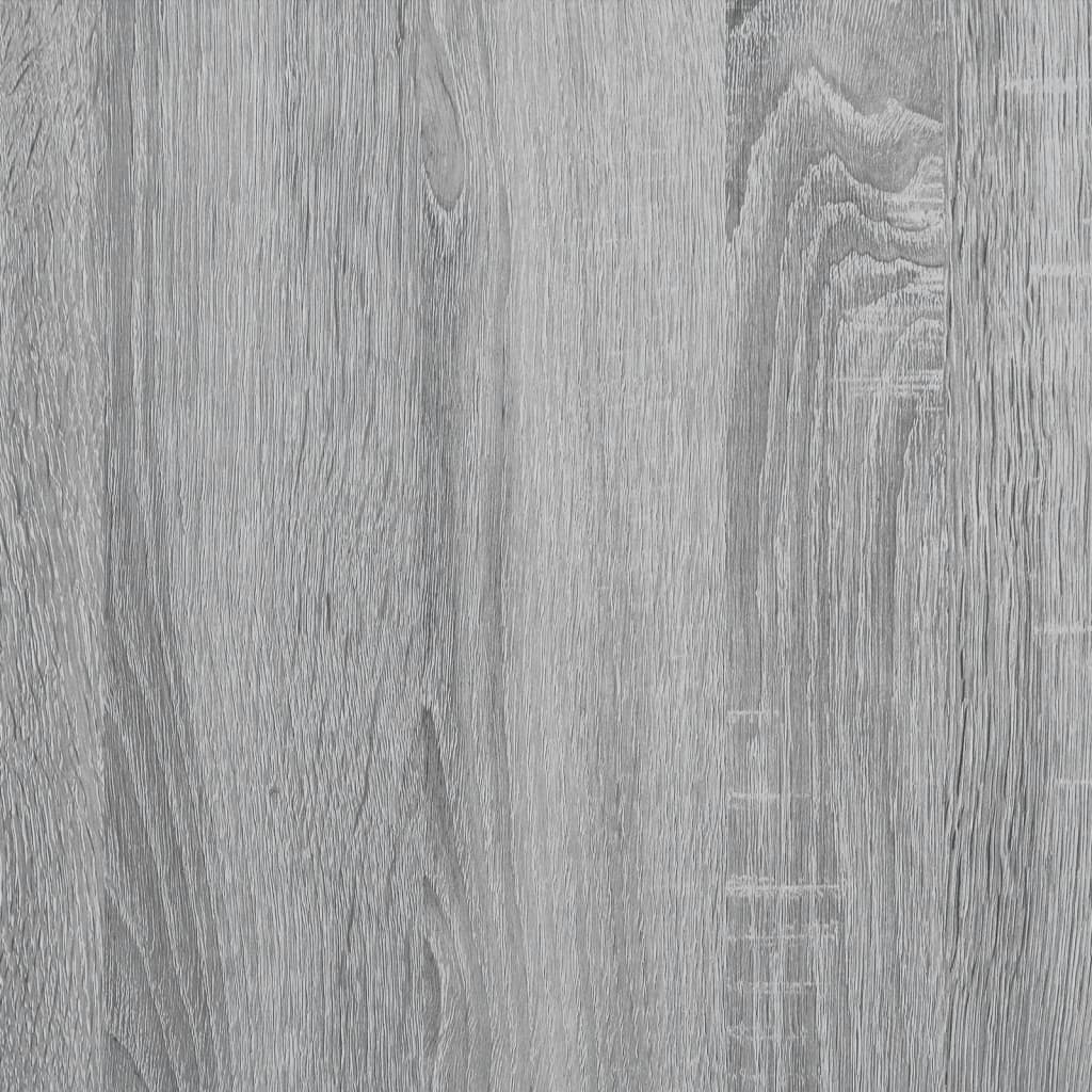 vidaXL Virtuvės vežimėlis, pilkas ąžuolo, 100x45x89,5cm, mediena