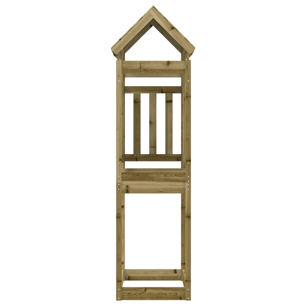 vidaXL Žaidimų bokštas, 52,5x110,5x214cm, impregnuota pušies mediena