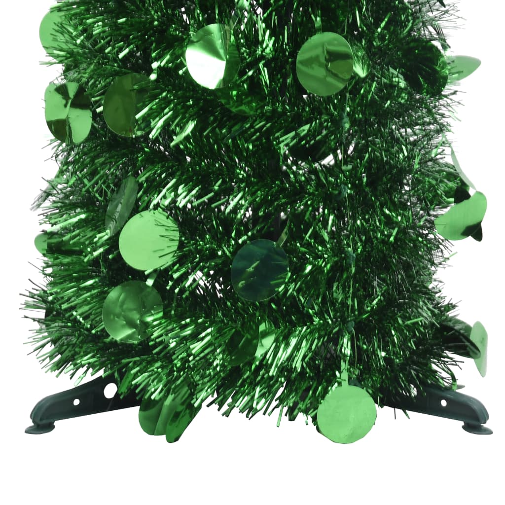 vidaXL Išskleidžiama dirbtinė Kalėdų eglutė, žalia, 150cm, PET