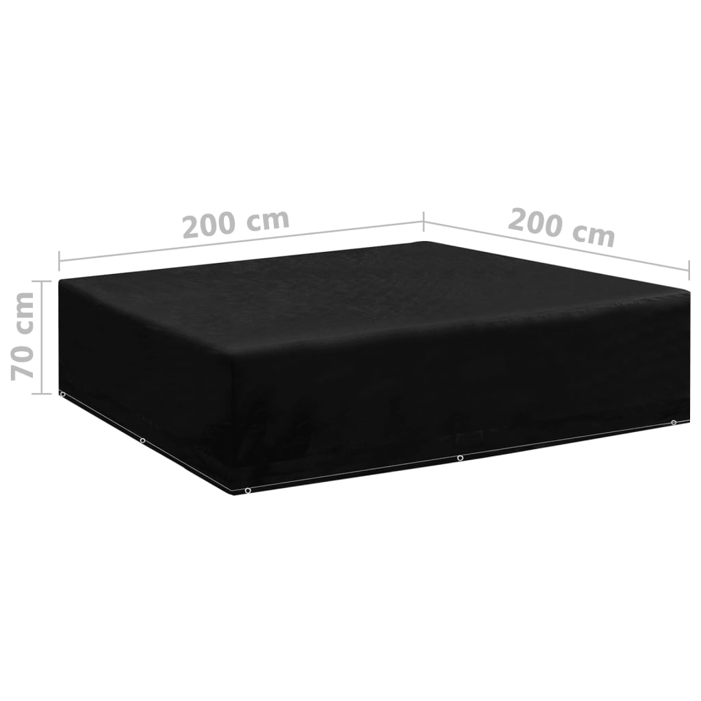vidaXL Sodo baldų uždangalai, 2vnt., 200x200x70cm, 8 kilpos (2x48632)