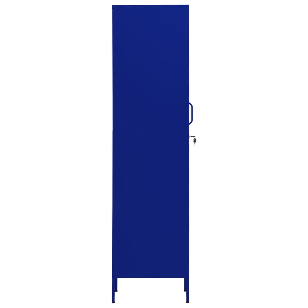 vidaXL Persirengimo spintelė, tamsiai mėlyna, 35x46x180cm, plienas