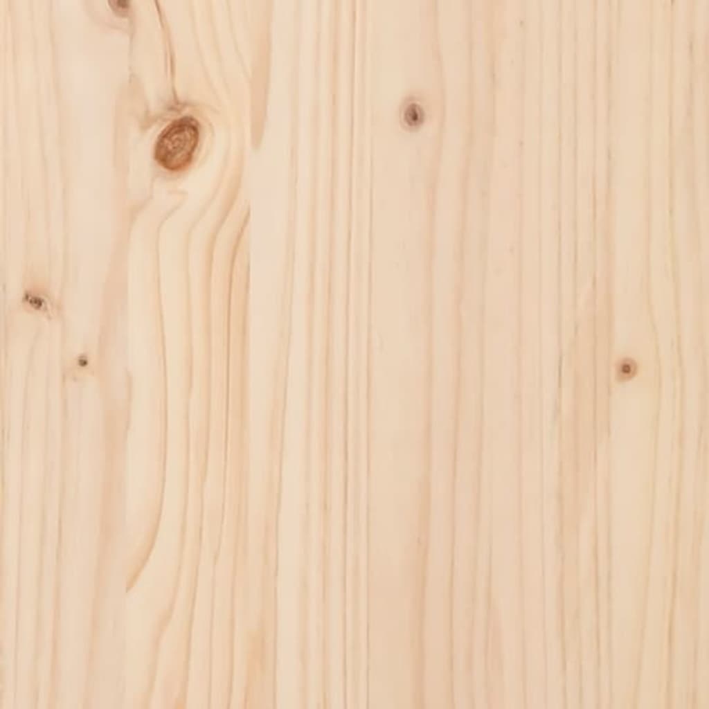 vidaXL Lovelis su lentyna, 111,5x54x81cm, pušies medienos masyvas
