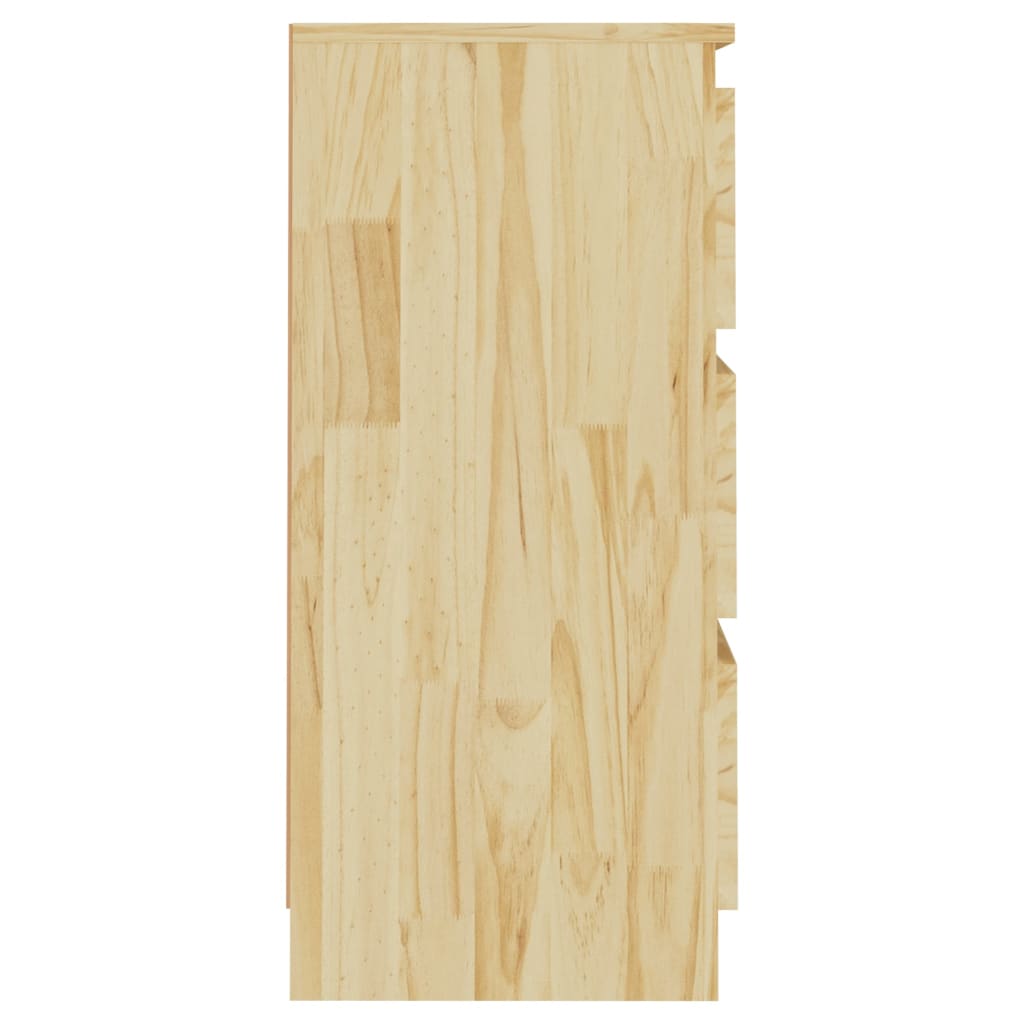 vidaXL Naktinė spintelė, 40x29,5x64cm, pušies medienos masyvas