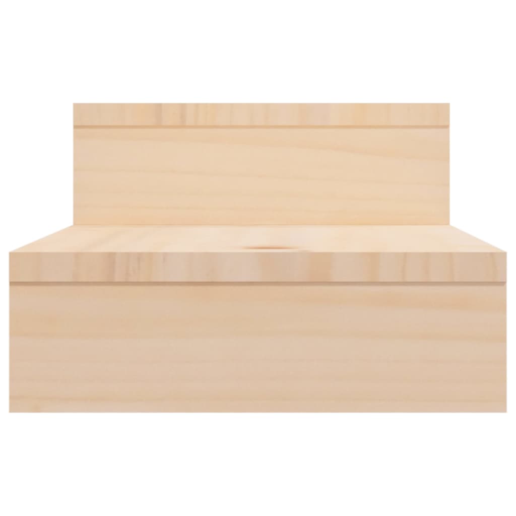 vidaXL Monitoriaus stovas, (52–101)x22x14cm, pušies medienos masyvas