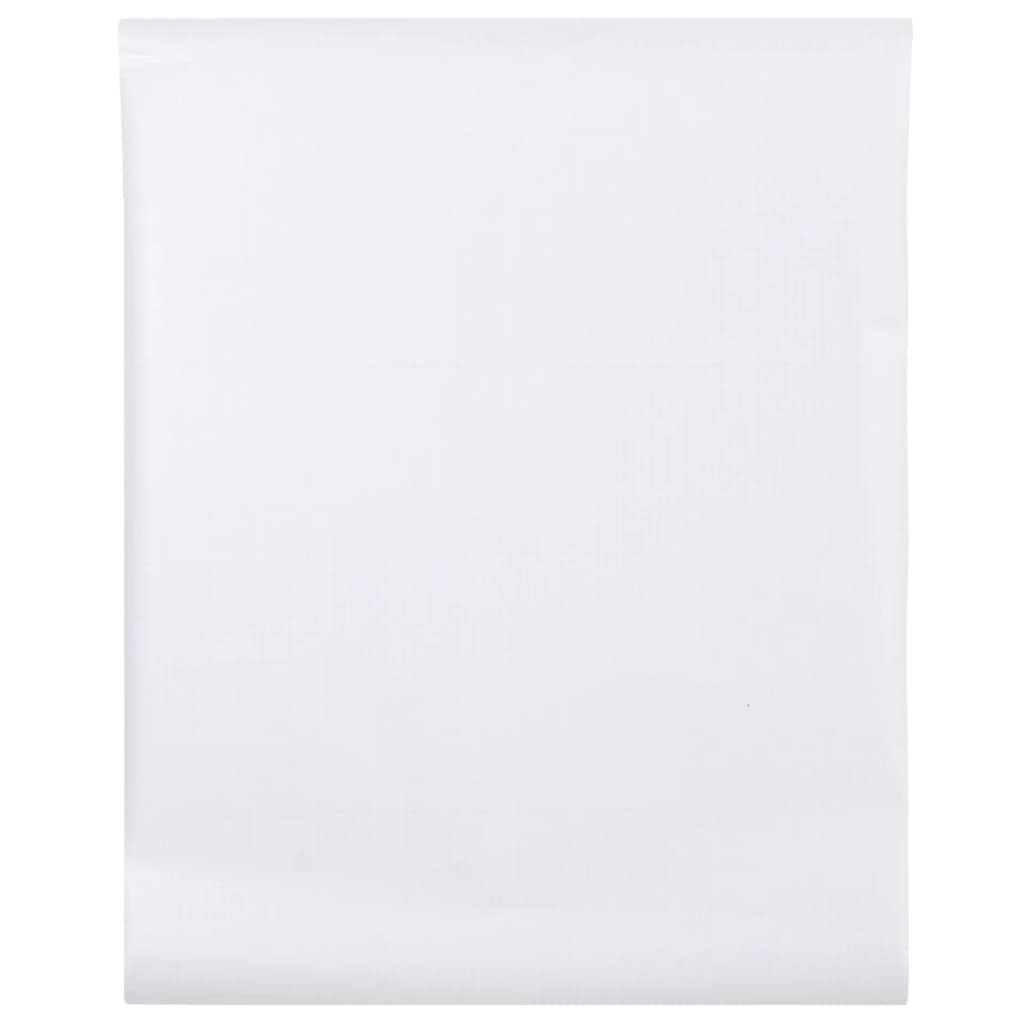 vidaXL Langų plėvelė, baltos spalvos, 45x1000cm, PVC, matinė