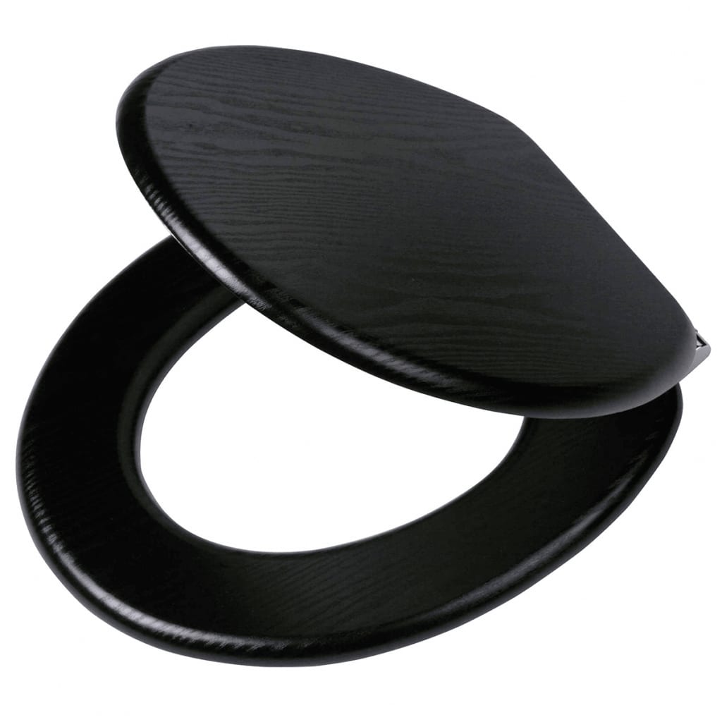 Tiger Klozeto sėdynė su soft-close mechanizmu Blackwash, juoda, MDF