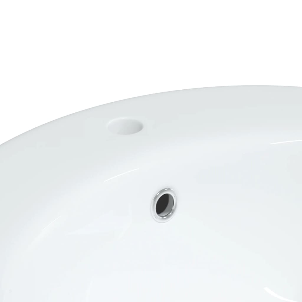 vidaXL Vonios kambario praustuvas, baltas, 52x46x20cm, keramika