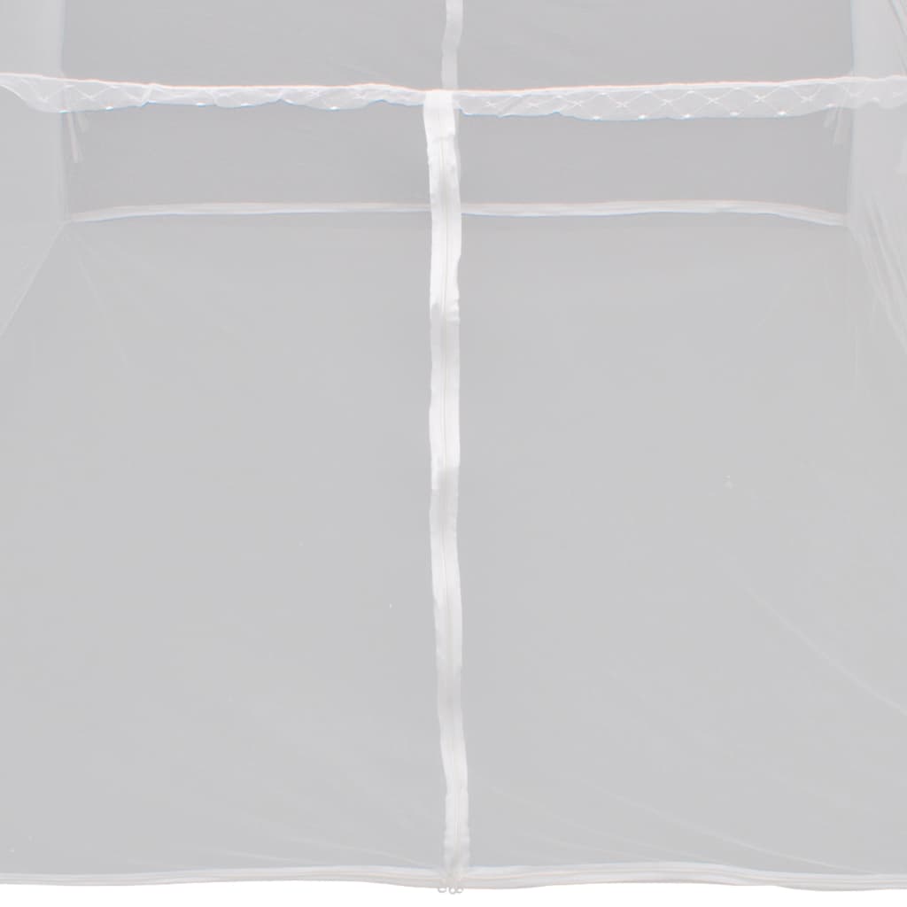 vidaXL Stovyklavimo palapinė, 200x120x130cm, balta, stiklo pluoštas