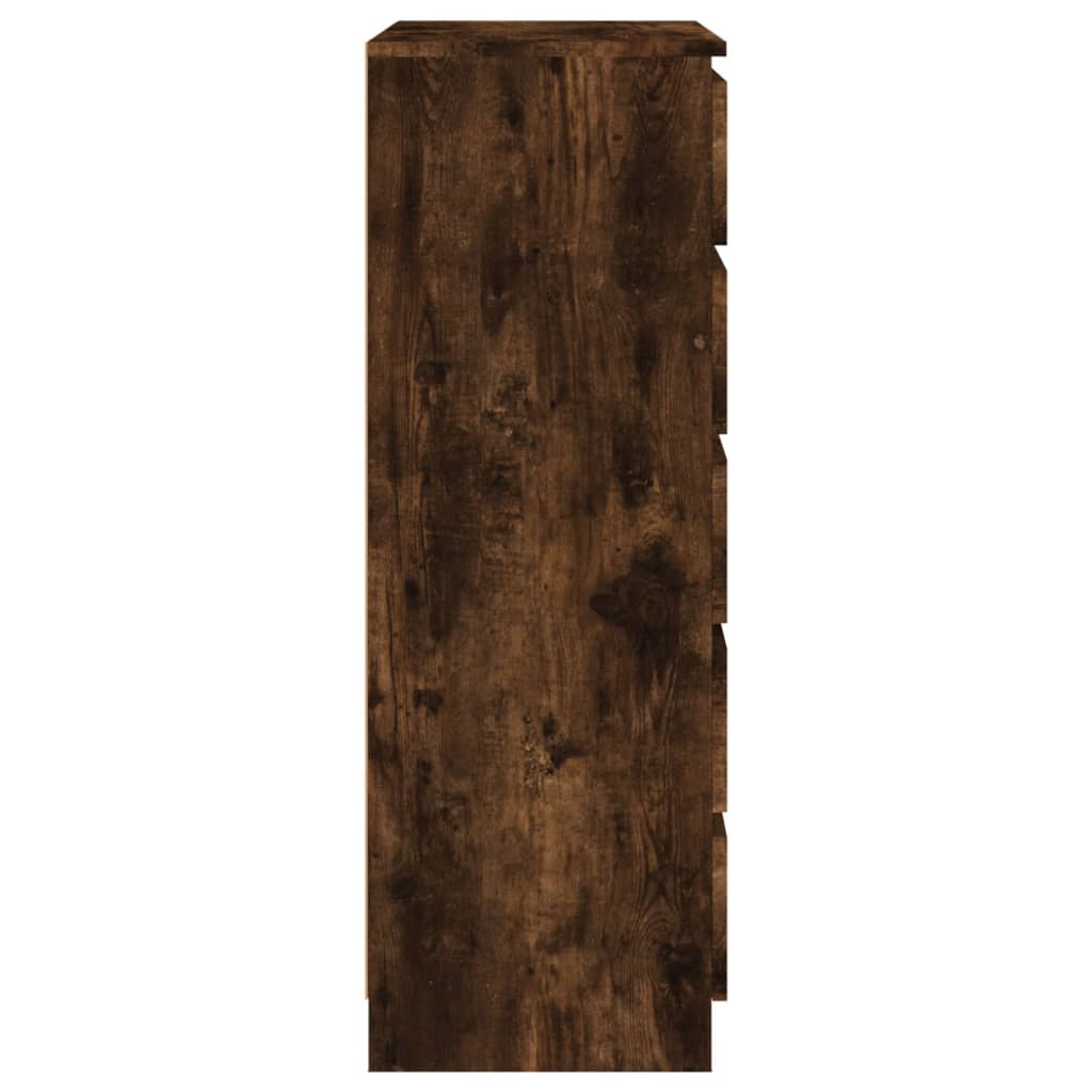 vidaXL Spintelė su stalčiais, dūminio ąžuolo, 60x36x103cm, mediena