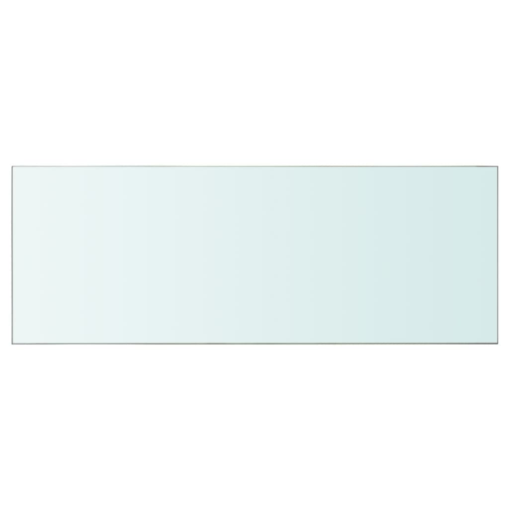 vidaXL Lentynos, 2vnt., skaidrios, 80x30cm, stiklo plokštė (243836x2)