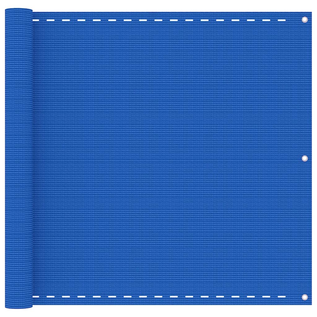 vidaXL Balkono pertvara, mėlynos spalvos, 90x300cm, HDPE